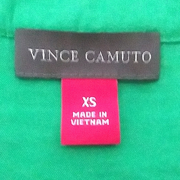 Vince Camuto Green Sleeveless Blouse Washed Silk Look and Feel XS - Picture 7 of 9